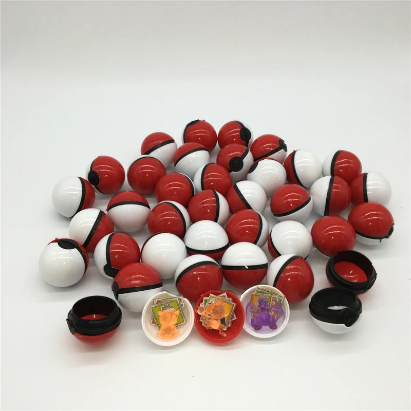 Lot de 36 petites boules Pokémon avec figurine et autocollant
