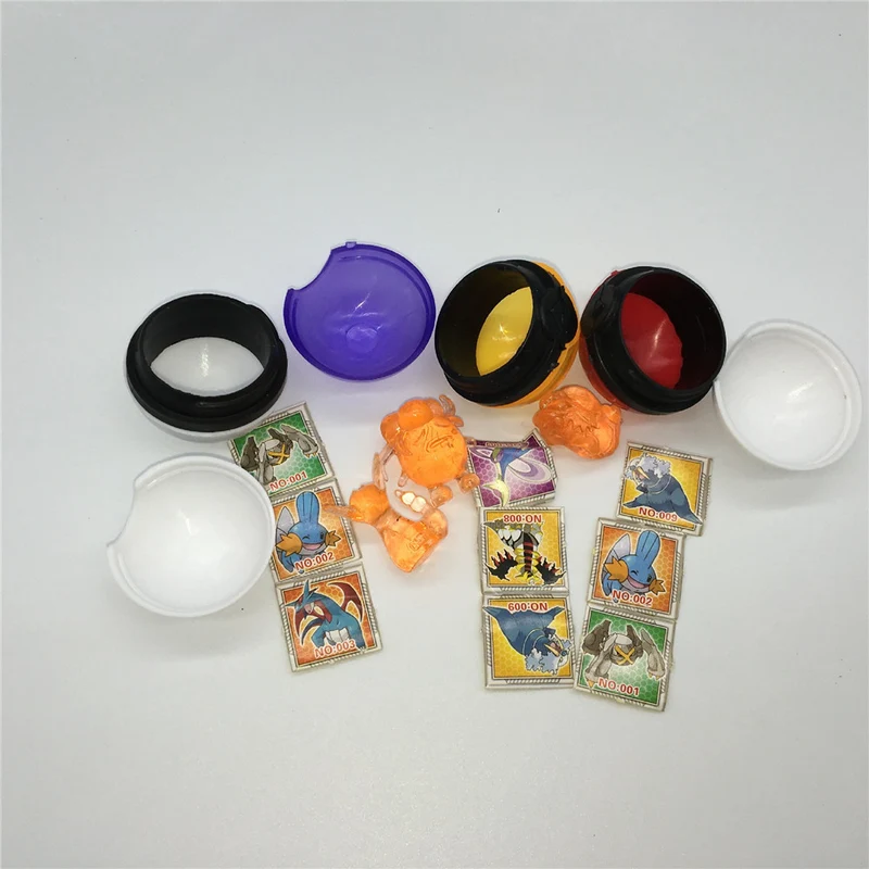 Lot de 36 petites boules Pokémon avec figurine et autocollant