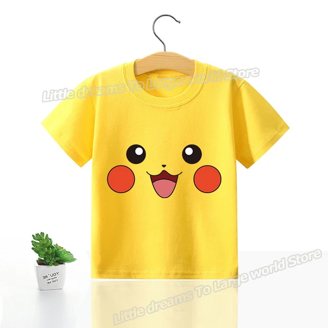 T-shirts pour enfants avec de jolis motifs Pokémon ou Pikachu