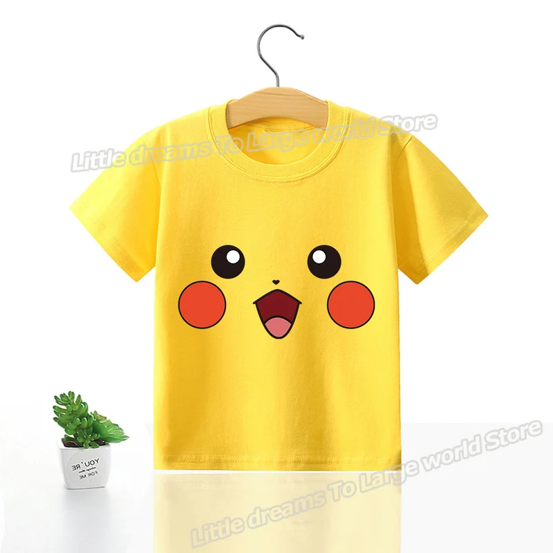 T-shirts pour enfants avec de jolis motifs Pokémon ou Pikachu