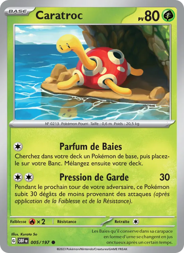 Caratroc 5/197 — EV03 – Flammes Obsidiennes — Carte Pokémon française