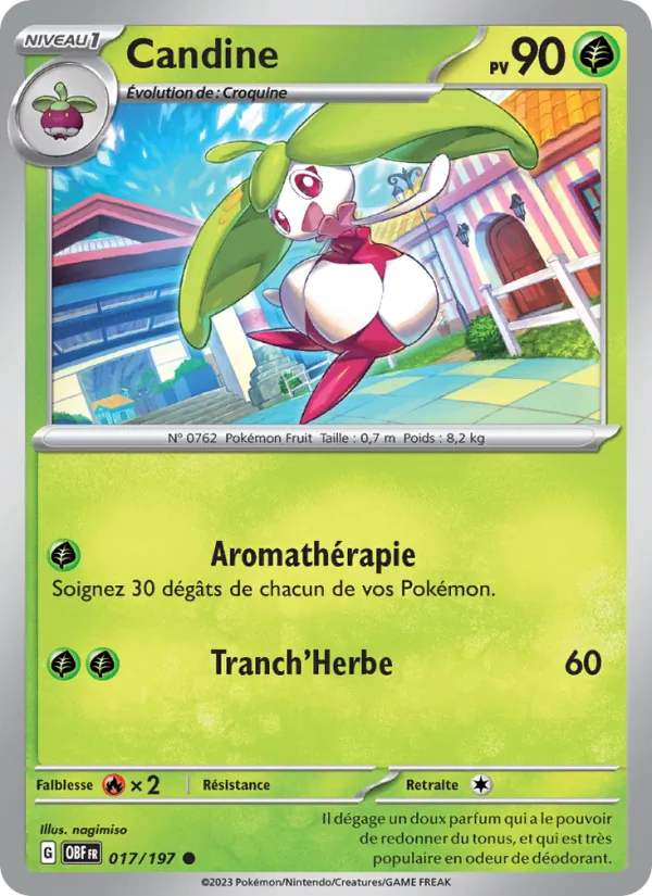 Candine 17/197 — EV03 – Flammes Obsidiennes — Carte Pokémon française