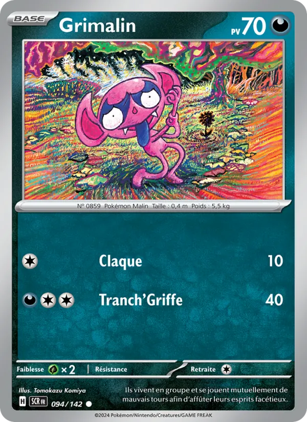 Grimalin 94/142 — EV07 — Couronne Stellaire — Carte Pokémon française
