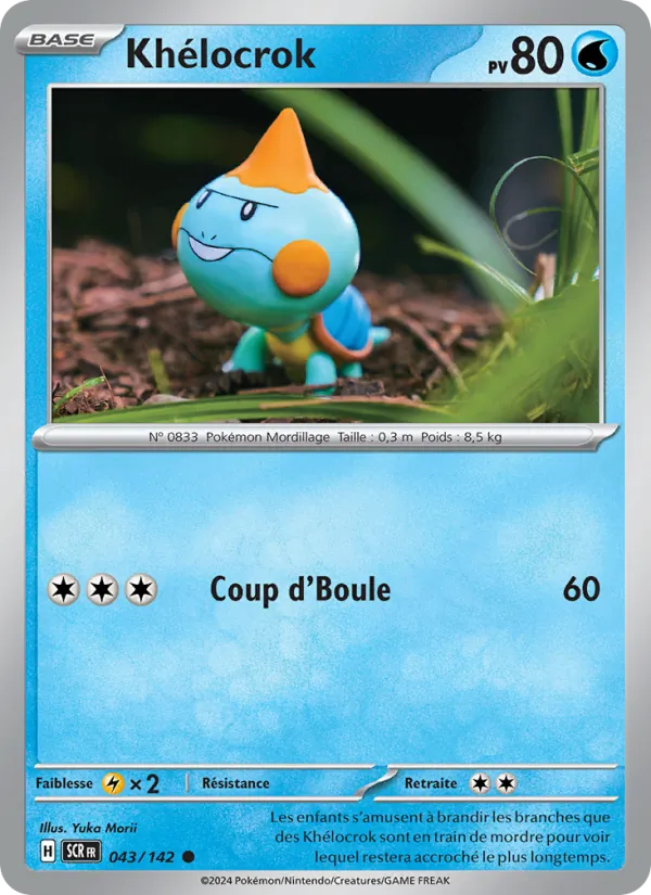 Khélocrok 43/142 — EV07 — Couronne Stellaire — Carte Pokémon française