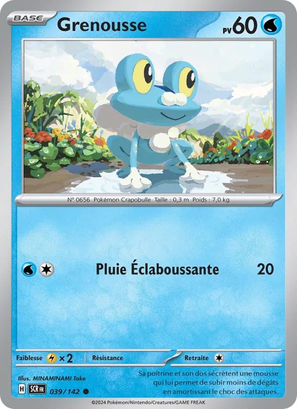Grenousse 39/142 — EV07 — Couronne Stellaire — Carte Pokémon française