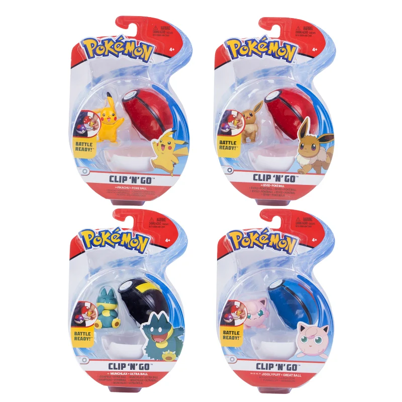 Figurine Pokémon avec jouet Pokeball Clip n Go