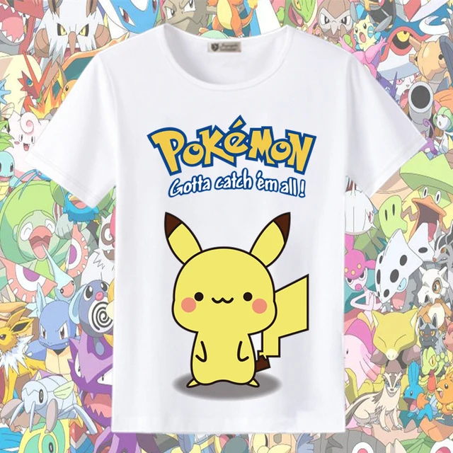 T-shirts d'été Pokemon et Pikachu dans de nombreux superbes designs