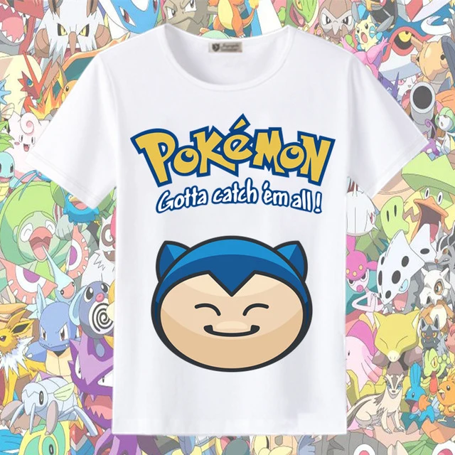 T-shirts d'été Pokemon et Pikachu dans de nombreux superbes designs