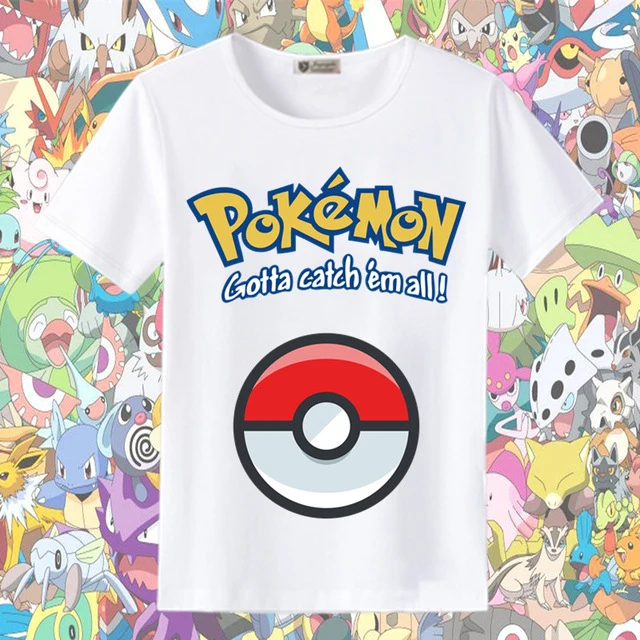 T-shirts d'été Pokemon et Pikachu dans de nombreux superbes designs