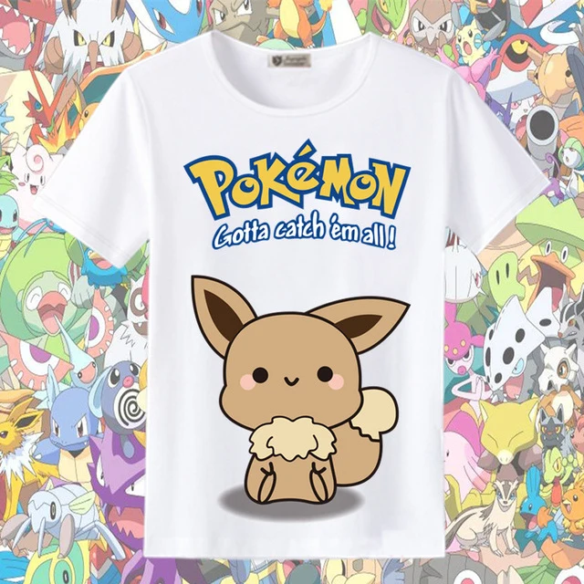 T-shirts d'été Pokemon et Pikachu dans de nombreux superbes designs