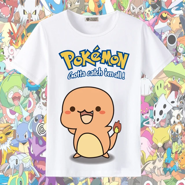 T-shirts d'été Pokemon et Pikachu dans de nombreux superbes designs