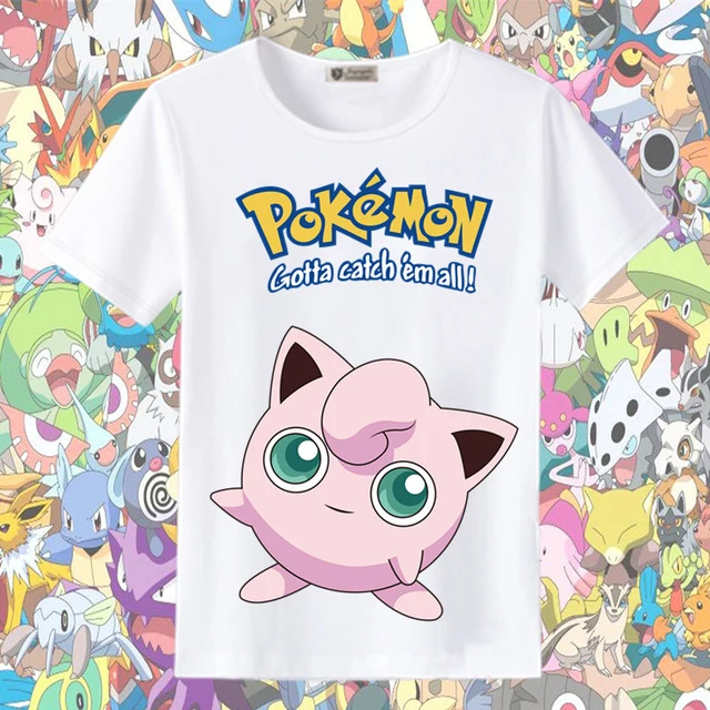 T-shirts d'été Pokemon et Pikachu dans de nombreux superbes designs
