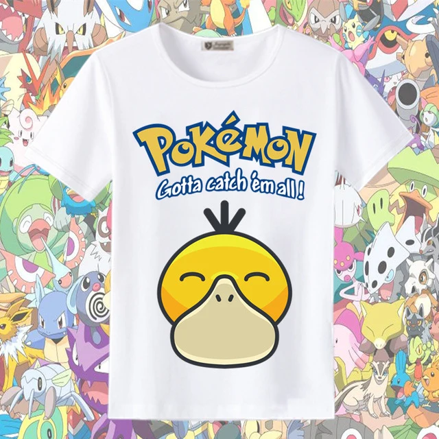 T-shirts d'été Pokemon et Pikachu dans de nombreux superbes designs