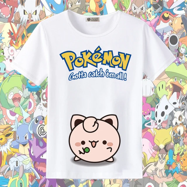 T-shirts d'été Pokemon et Pikachu dans de nombreux superbes designs