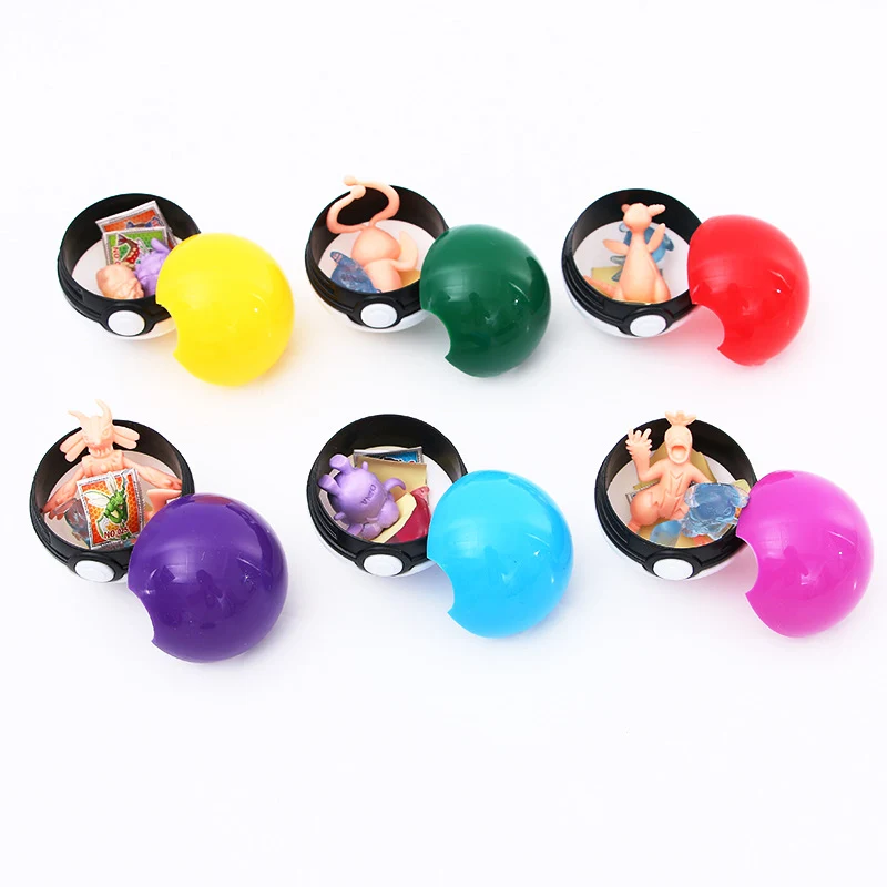 Lot de 24 Poké Balls avec figurines Pokémon