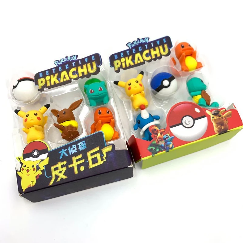 Ensemble de gommes Pokemon Pikachu 3en1 (sélection aléatoire)
