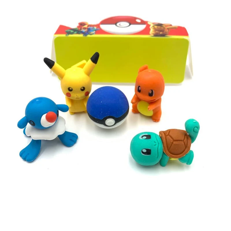 Ensemble de gommes Pokemon Pikachu 3en1 (sélection aléatoire)