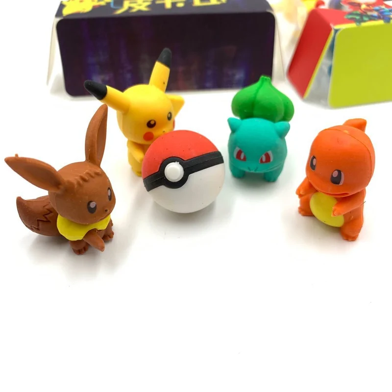 Ensemble de gommes Pokemon Pikachu 3en1 (sélection aléatoire)