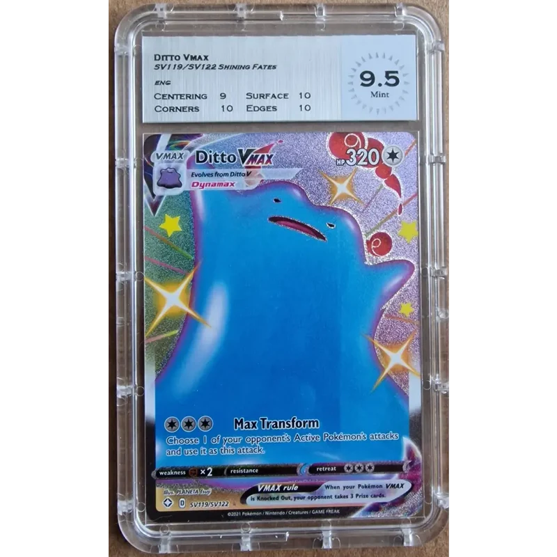 Carte gradé - Ditto VMAX SV119/SV122 - Destinées Radieuses - MTG 9.5 - ANGLAIS