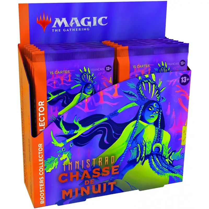 Magic – Boîte de 12 Boosters Collectors – Innistrad : Chasse de Minuit – Français