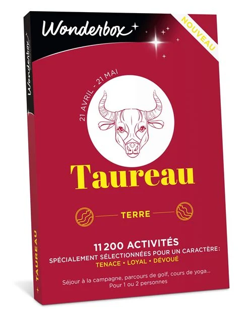 Coffret cadeau Wonderbox Taureau