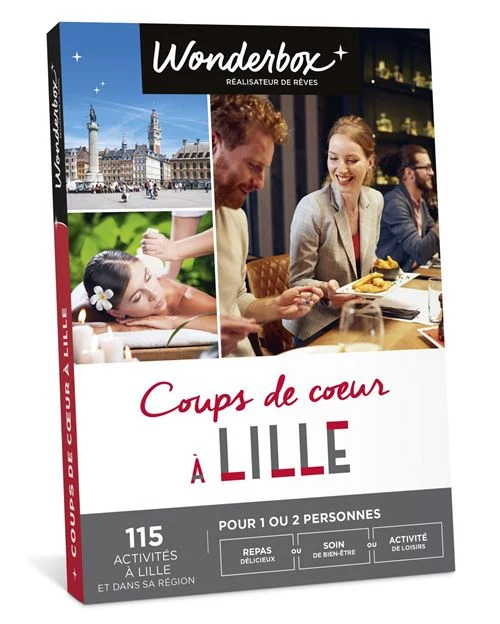 Coffret cadeau Wonderbox Coups de cœur à Lille