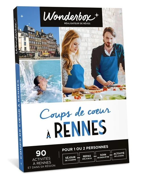 Coffret cadeau Wonderbox Coups de cœur à Rennes