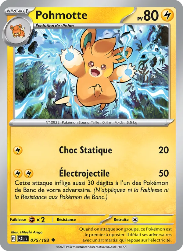 Pohmotte 75/193 — EV02 – Évolutions à Paldea — Carte Pokémon française