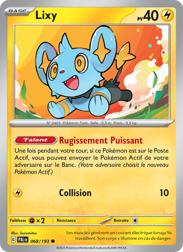 Lixy 68/193 — EV02 – Évolutions à Paldea — Carte Pokémon française