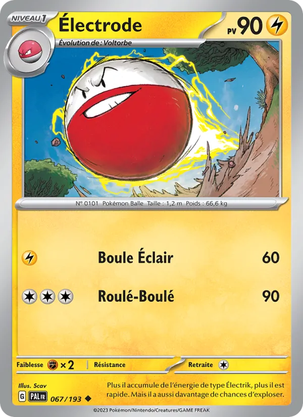 Électrode 67/193 — EV02 – Évolutions à Paldea — Carte Pokémon française