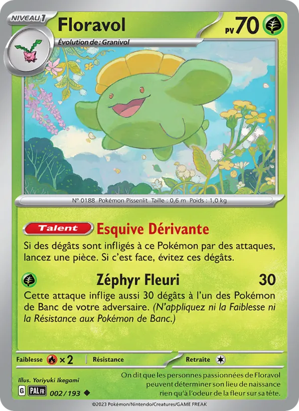 Floravol 2/193 — EV02 – Évolutions à Paldea — Carte Pokémon française