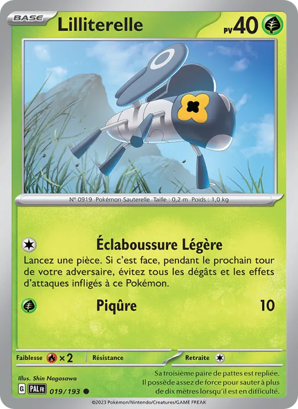 Lilliterelle 19/193 — EV02 – Évolutions à Paldea — Carte Pokémon française