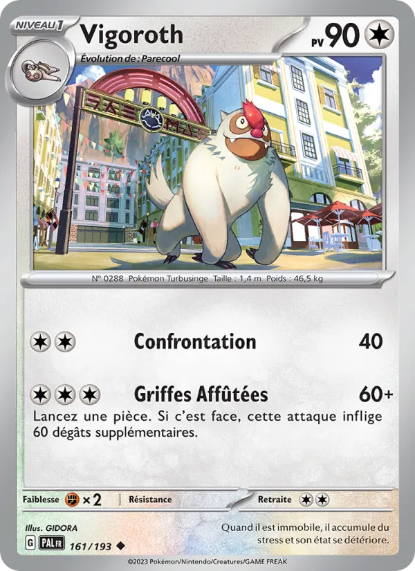 Vigoroth 161/193 — EV02 – Évolutions à Paldea — Carte Pokémon française