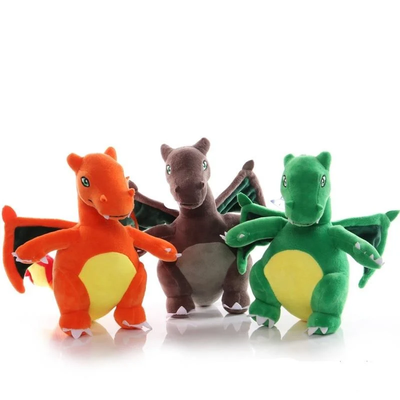 3 peluches Charizard (environ 22 cm)