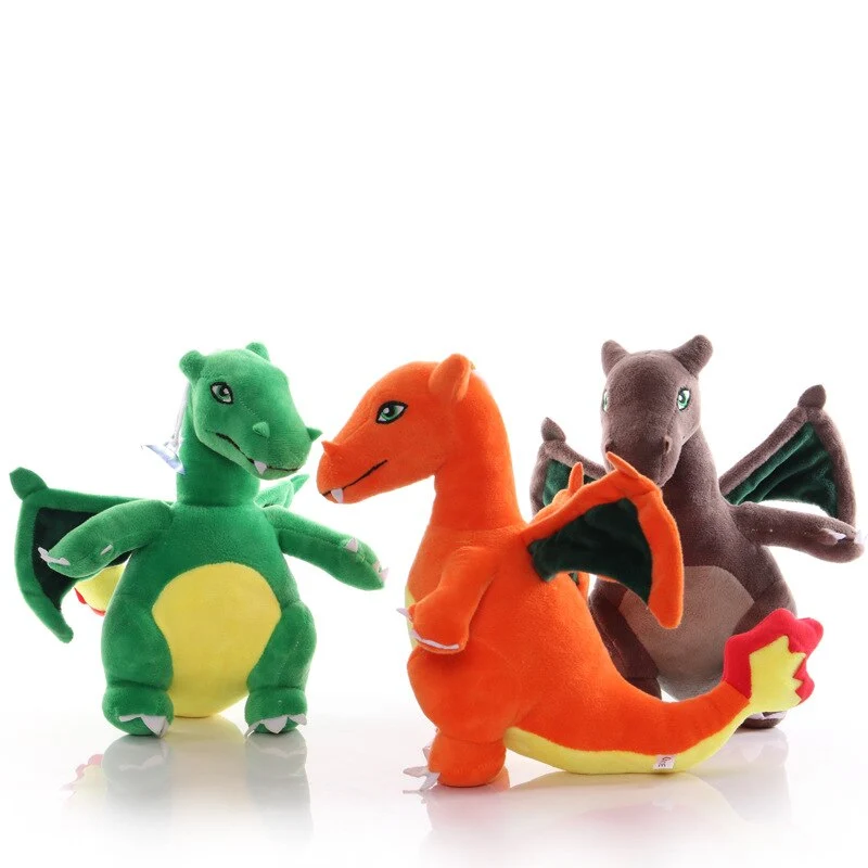 3 peluches Charizard (environ 22 cm)