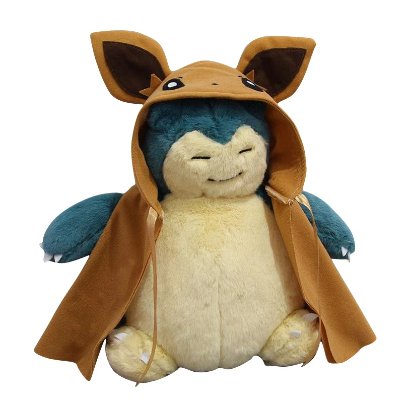 Relaxo Snorlax cosplay en peluche Évoli ou Pikachu (environ 30 cm)