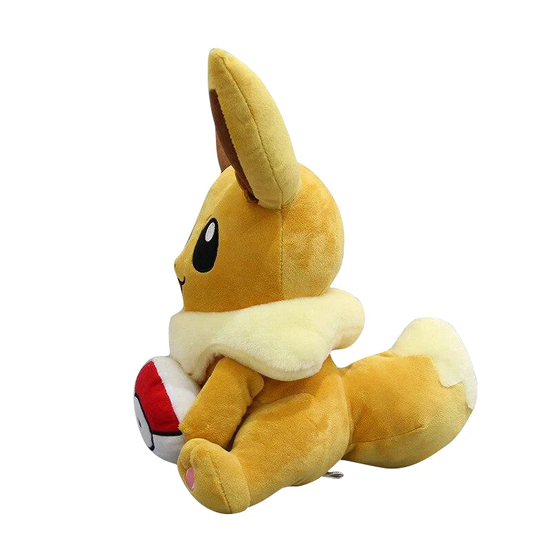 Évoli Évoli avec Pokémon Peluche Pokeball (environ 28 cm)