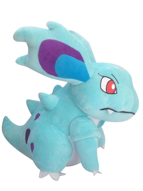 Peluche Nidorina Pokemon (env. 30cm) bleu ou rose