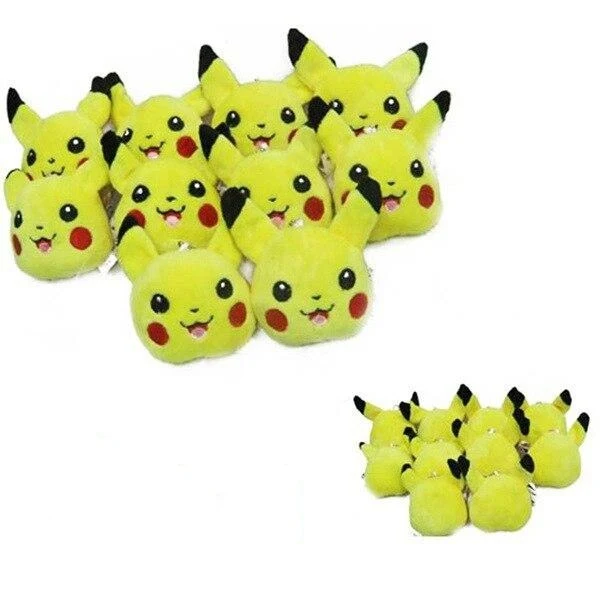 Ensemble de 10 porte-clés en peluche Pikachu Umbreon Nachtara Eevee Eevee