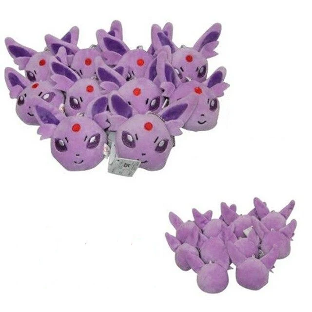 Ensemble de 10 porte-clés en peluche Pikachu Umbreon Nachtara Eevee Eevee