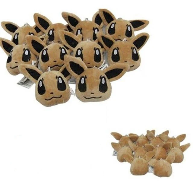 Ensemble de 10 porte-clés en peluche Pikachu Umbreon Nachtara Eevee Eevee