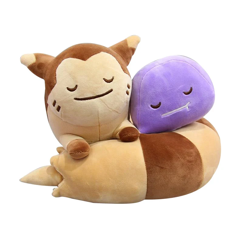 Furret / Wiesenior avec peluche Ditto (env. 30cm)
