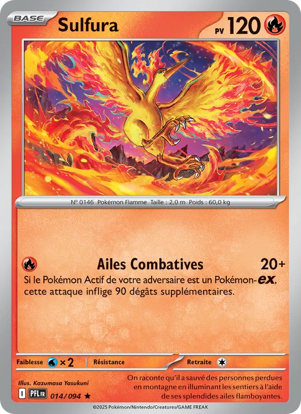 Sulfura 14/94 — ME02 – Flammes Fantasmagoriques — Carte Pokémon française
