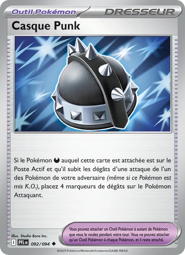 Casque Punk 92/94 — ME02 – Flammes Fantasmagoriques — Carte Pokémon française