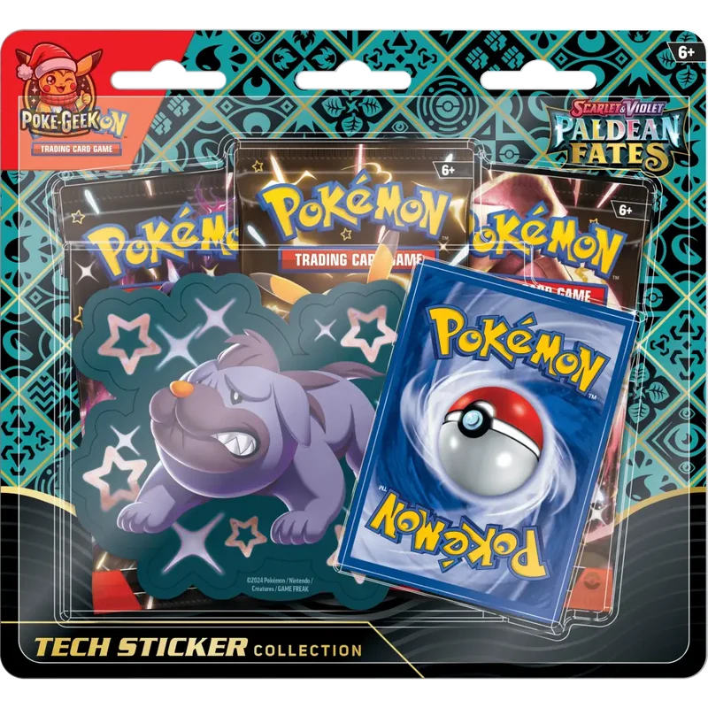 Destinées de Paldea: ( Tripack ) Tech Sticker Collection - Version Anglaise