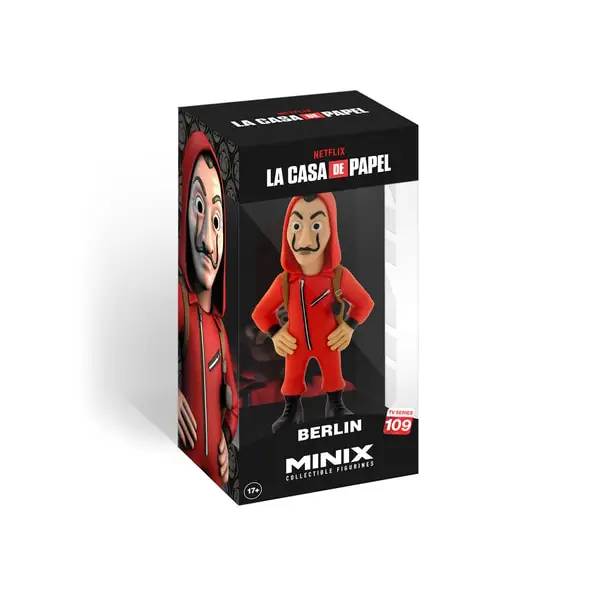 MINIX - NETFLIX - LA CASA DE PAPEL - BERLIN AVEC MASQUE - FIGURINE 12CM