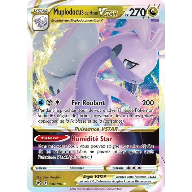 Muplodocus de Hisui VSTAR - EB Origine Perdue - 136/196