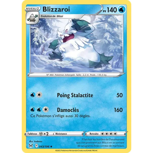 Blizzaroi - EB Origine Perdue - 43/196