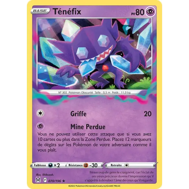 Ténéfix - EB Origine Perdue - 70/196