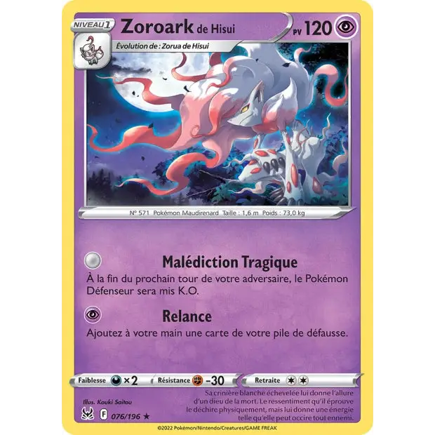 Zoroark de Hisui - EB Origine Perdue - 76/196
